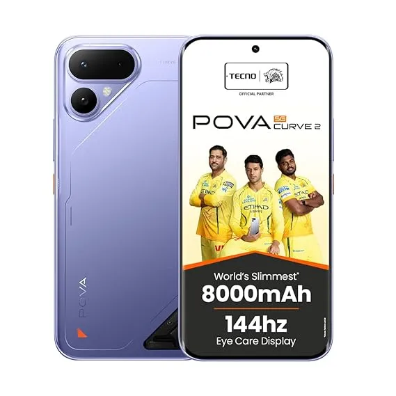Tecno Pova Curve 2 5G (Mystic Purple, 8GB RAM, 128GB Storage)