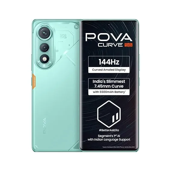 POVA Curve 5G (Neon Cyan, 8GB+256GB)